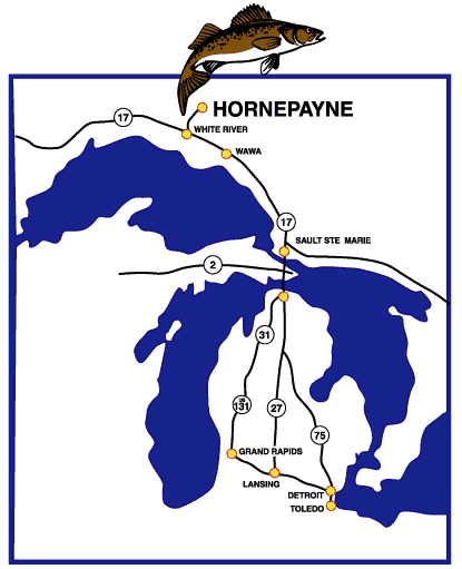 Hornpayne Map